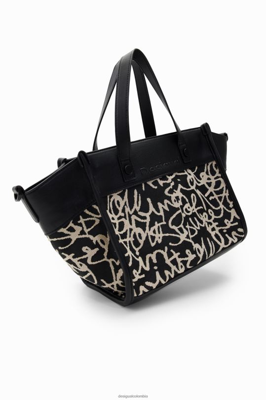 Desigual Colombia bolsos - accesorio 4802L1217 mujer Desigual bolsa de texto mediana de lona