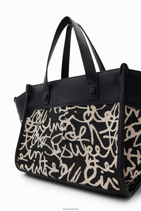 Desigual Colombia bolsos - accesorio 4802L1217 mujer Desigual bolsa de texto mediana de lona