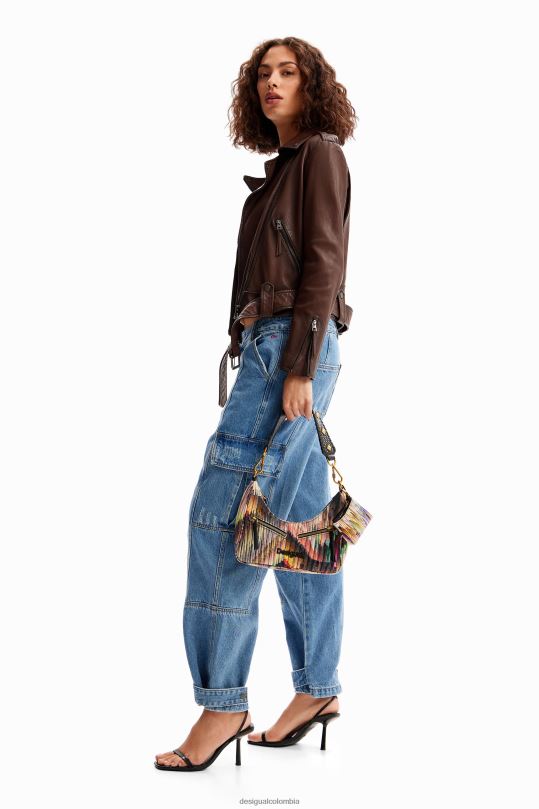 accesorio 4802L1244 mujer Desigual pequeña bolsa de lona - Desigual shop