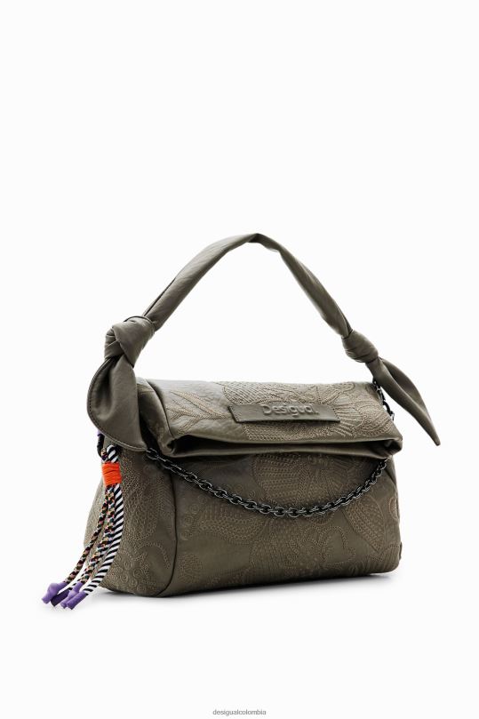 Desigual Colombia pagina oficial - accesorio 4802L1246 mujer Desigual bolso mediano con bordado floral