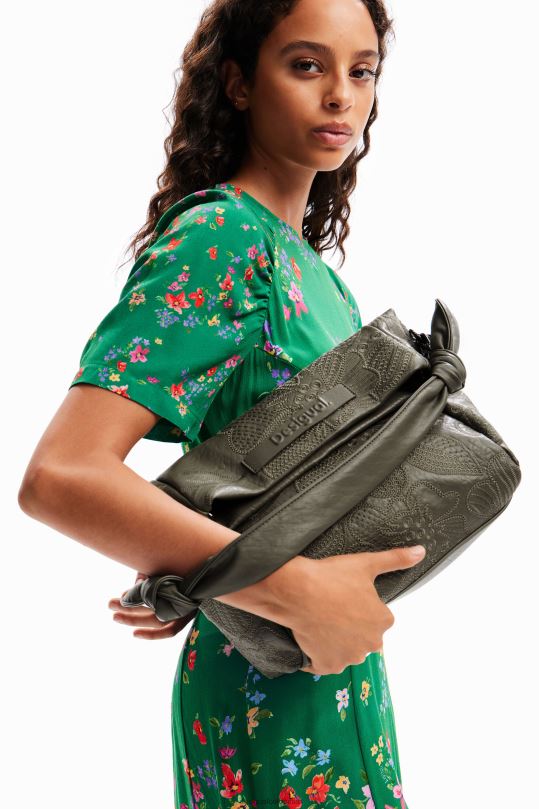 Desigual Colombia pagina oficial - accesorio 4802L1246 mujer Desigual bolso mediano con bordado floral