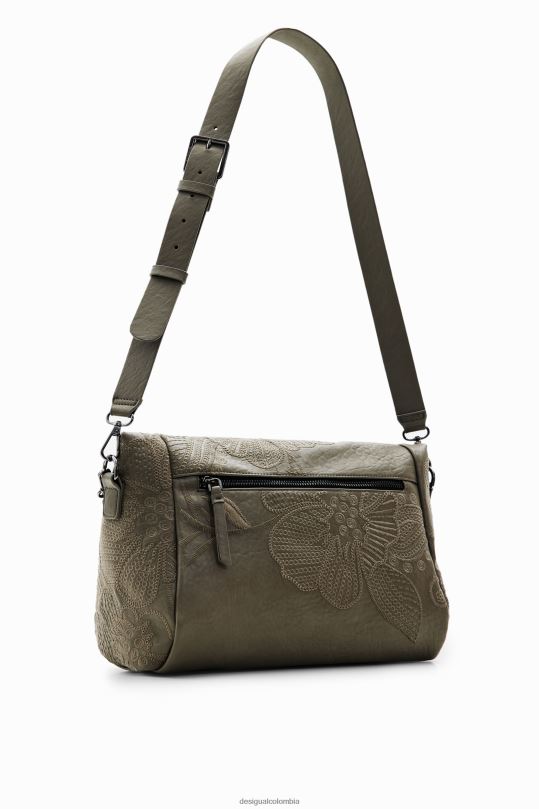 Desigual Colombia pagina oficial - accesorio 4802L1246 mujer Desigual bolso mediano con bordado floral