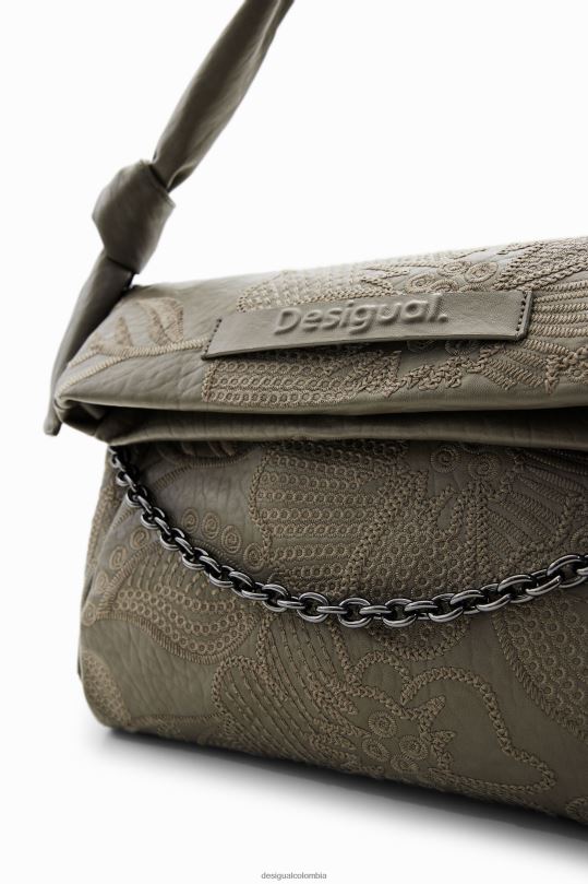 Desigual Colombia pagina oficial - accesorio 4802L1246 mujer Desigual bolso mediano con bordado floral