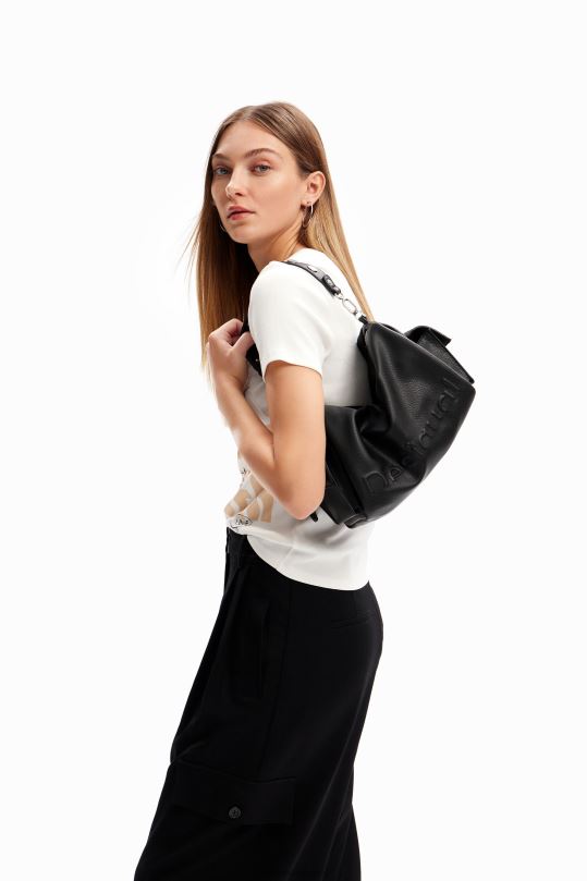 accesorio 4802L1258 mujer Desigual bolso mediano con medio logo - Desigual Colombia rebajas