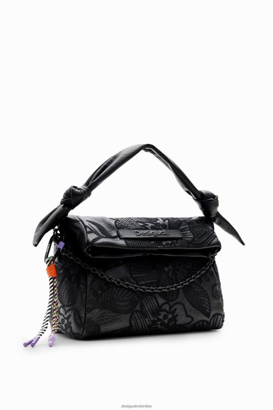 accesorio 4802L1259 mujer Desigual bolso mediano con bordado floral - Desigual sale damen