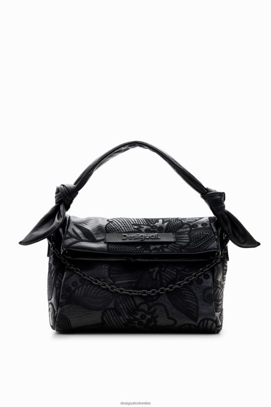 accesorio 4802L1259 mujer Desigual bolso mediano con bordado floral - Desigual sale damen