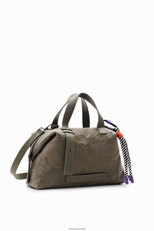 accesorio 4802L1260 mujer Desigual bolso mediano con bordado floral - Desigual sales online
