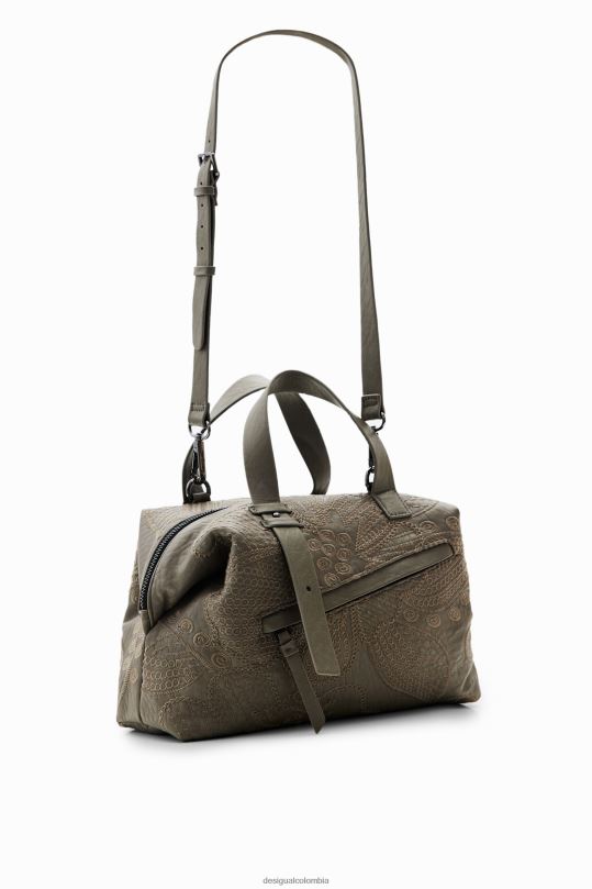 accesorio 4802L1260 mujer Desigual bolso mediano con bordado floral - Desigual sales online