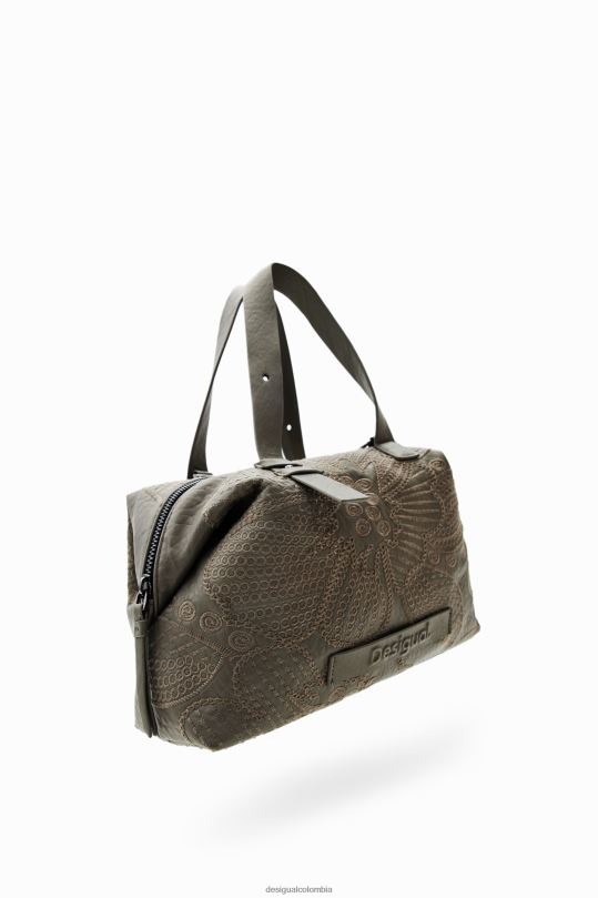 accesorio 4802L1260 mujer Desigual bolso mediano con bordado floral - Desigual sales online