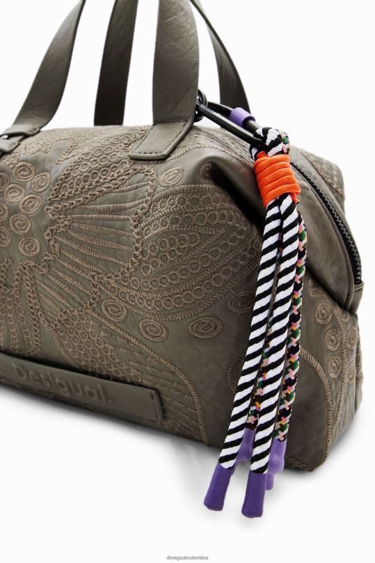 accesorio 4802L1260 mujer Desigual bolso mediano con bordado floral - Desigual sales online