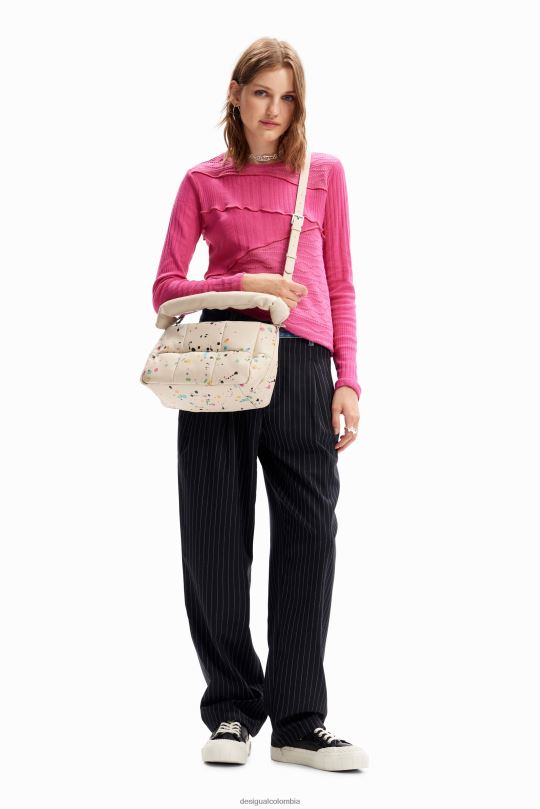 accesorio 4802L1261 mujer Desigual bolsa acolchada con gotas - Desigual Colombia Medellín