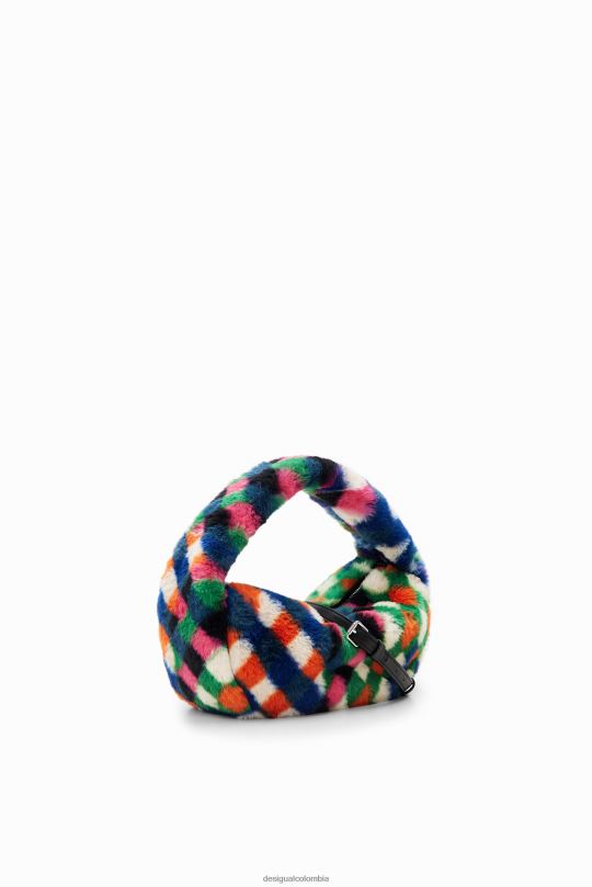 Desigual Colombia - accesorio 4802L1268 mujer Desigual bolso con efecto de pelo y diamantes