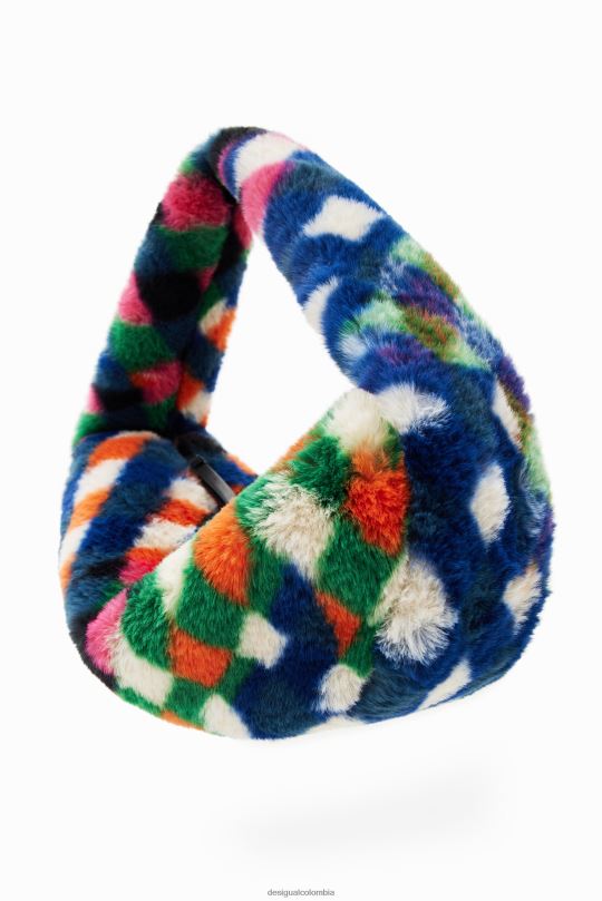 Desigual Colombia - accesorio 4802L1268 mujer Desigual bolso con efecto de pelo y diamantes