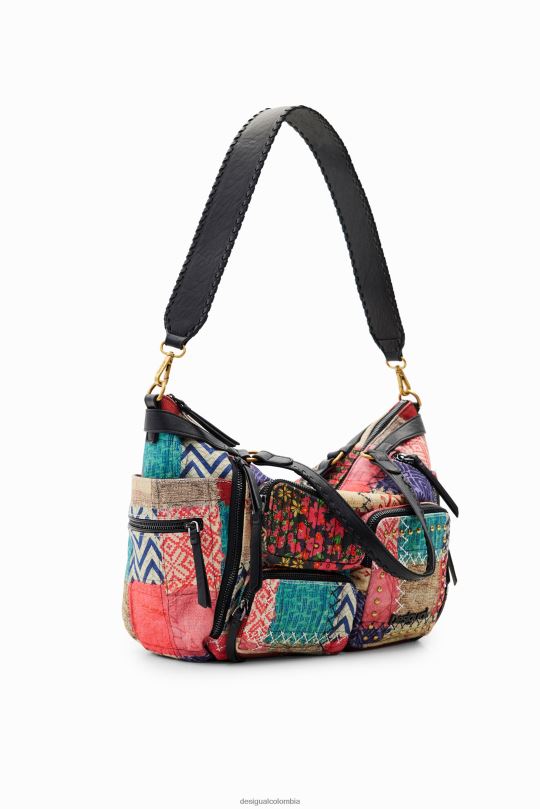 Desigual Colombia - accesorio 4802L1314 mujer Desigual bolso grande de lona con patchwork