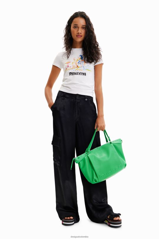 blusas Desigual bogota - accesorio 4802L1324 mujer Desigual bolso liso grande