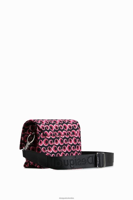 accesorio 4802L1328 mujer Desigual bolso bandolera circular en jacquard - Desigual sale damen