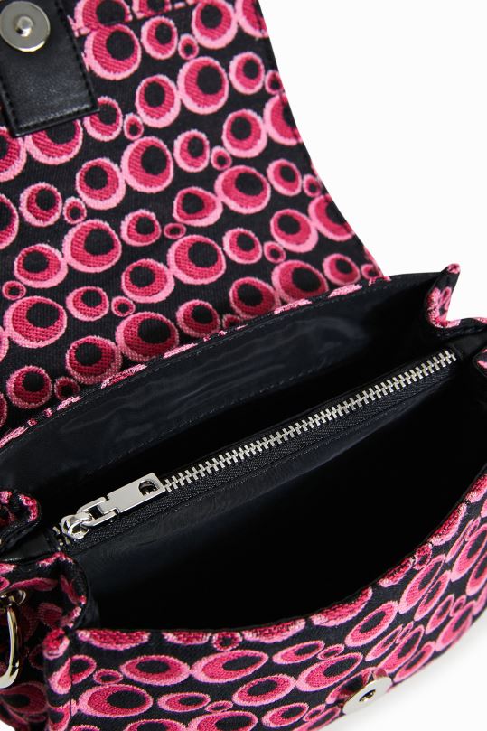 accesorio 4802L1328 mujer Desigual bolso bandolera circular en jacquard - Desigual sale damen