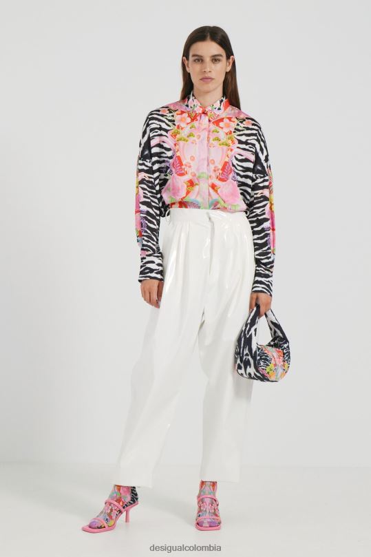 accesorio 4802L1334 mujer Desigual bolso bandolera de cebra - Desigual sales online