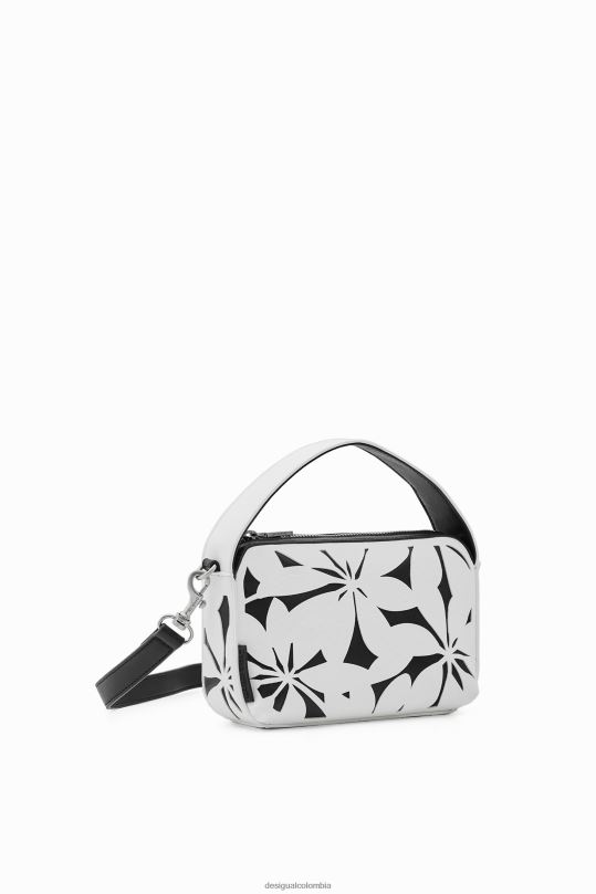 accesorio 4802L1341 mujer Desigual bolso mini con flores troqueladas - Desigual shop