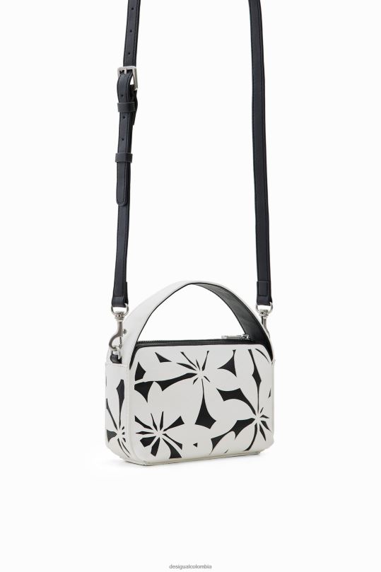 accesorio 4802L1341 mujer Desigual bolso mini con flores troqueladas - Desigual shop