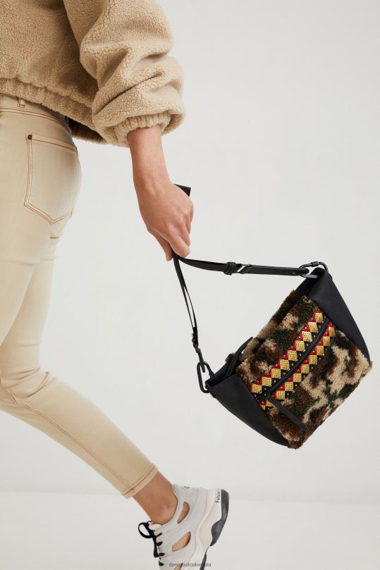 accesorio 4802L1381 mujer Desigual bolso bandolera de lana - Desigual sale damen