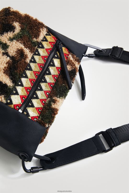 accesorio 4802L1381 mujer Desigual bolso bandolera de lana - Desigual sale damen