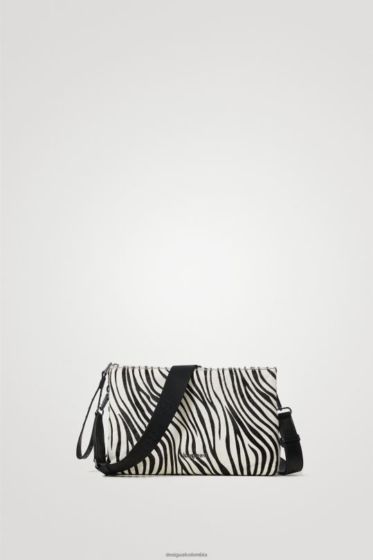 accesorio 4802L1385 mujer Desigual bolso bandolera de piel con estampado animal - Desigual Colombia Medellín
