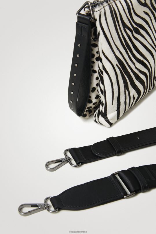 accesorio 4802L1385 mujer Desigual bolso bandolera de piel con estampado animal - Desigual Colombia Medellín