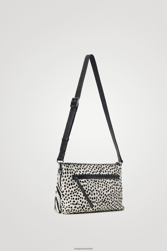 accesorio 4802L1385 mujer Desigual bolso bandolera de piel con estampado animal - Desigual Colombia Medellín