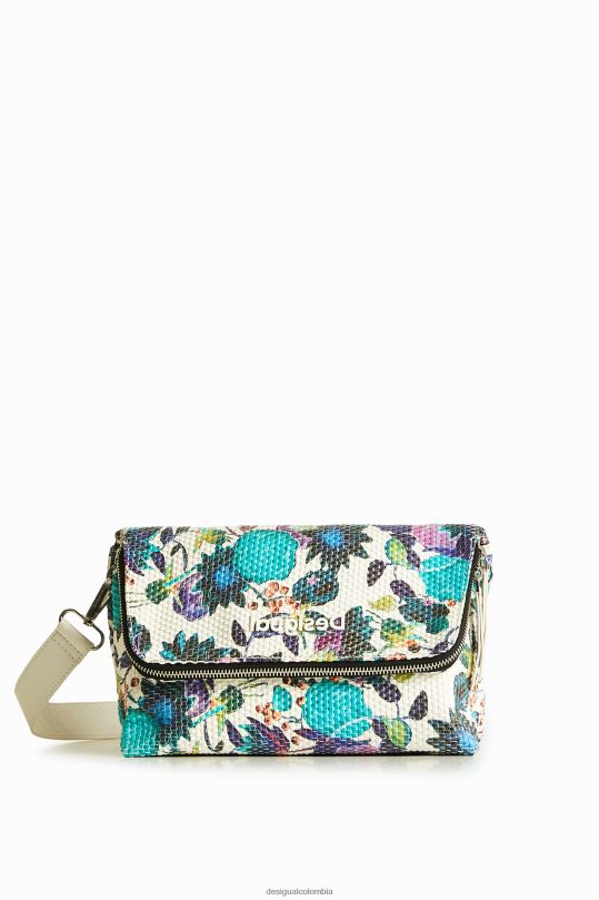 Desigual Colombia pagina oficial - accesorio 4802L1387 mujer Desigual bolso bandolera con motivo floral trenzado