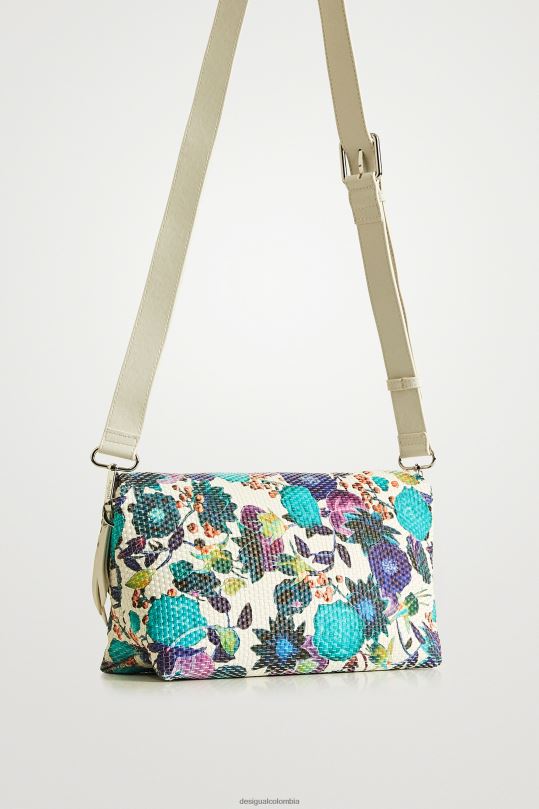 Desigual Colombia pagina oficial - accesorio 4802L1387 mujer Desigual bolso bandolera con motivo floral trenzado