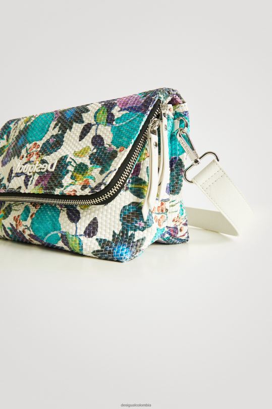 Desigual Colombia pagina oficial - accesorio 4802L1387 mujer Desigual bolso bandolera con motivo floral trenzado