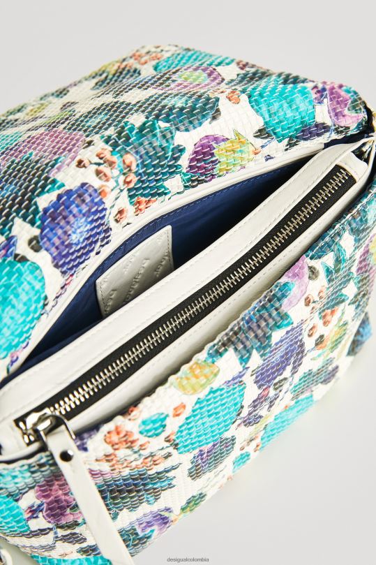 Desigual Colombia pagina oficial - accesorio 4802L1387 mujer Desigual bolso bandolera con motivo floral trenzado