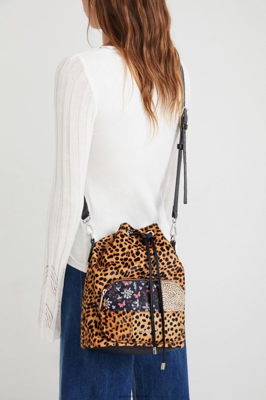 Desigual zapatos Colombia - accesorio 4802L1393 mujer Desigual bolso saco animal print