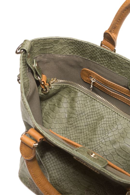 accesorio 4802L1399 mujer Desigual bolso con mandala con efecto de reptil - Desigual sale damen