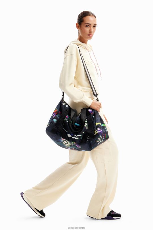 Desigual zapatos Colombia - accesorio 4802L191 mujer Desigual bolsa de deporte glitch xl
