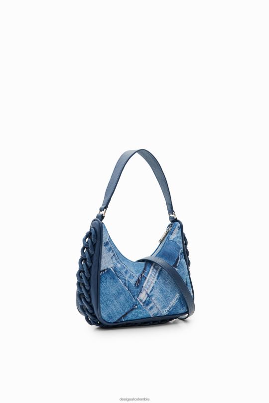 blusas Desigual bogota - accesorio 4802L218 mujer Desigual bolso pequeño de mezclilla con patchwork