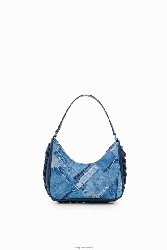 blusas Desigual bogota - accesorio 4802L218 mujer Desigual bolso pequeño de mezclilla con patchwork