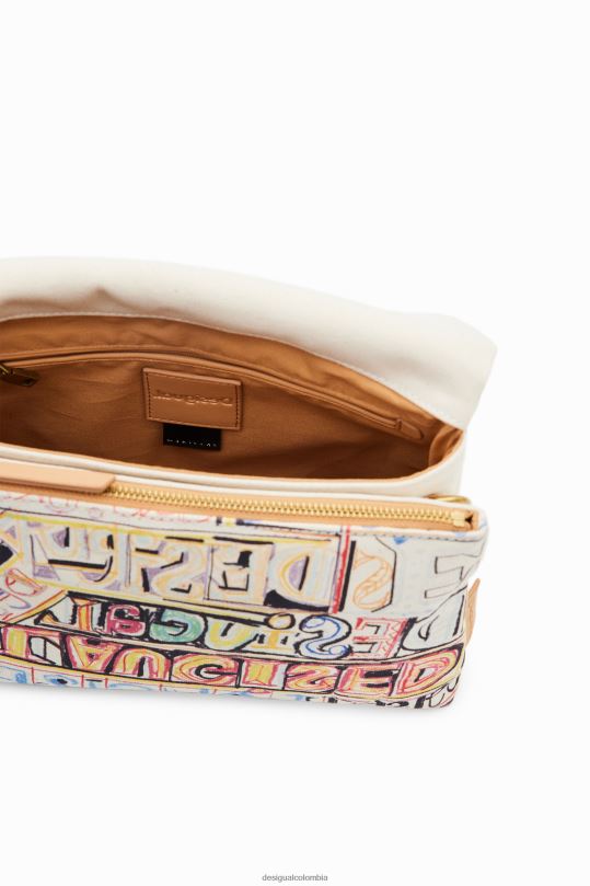 accesorio 4802L361 mujer Desigual bolso messenger mediano con letras - Desigual sales online