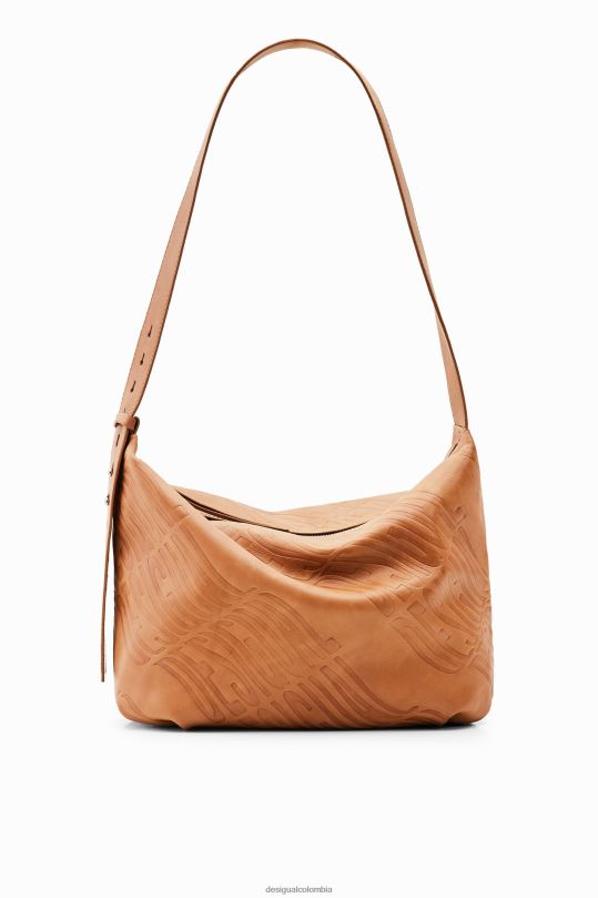 Desigual zapatos Colombia - accesorio 4802L534 mujer Desigual bolso grande de piel con logo
