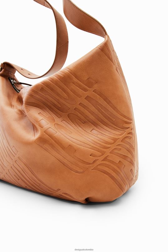 Desigual zapatos Colombia - accesorio 4802L534 mujer Desigual bolso grande de piel con logo