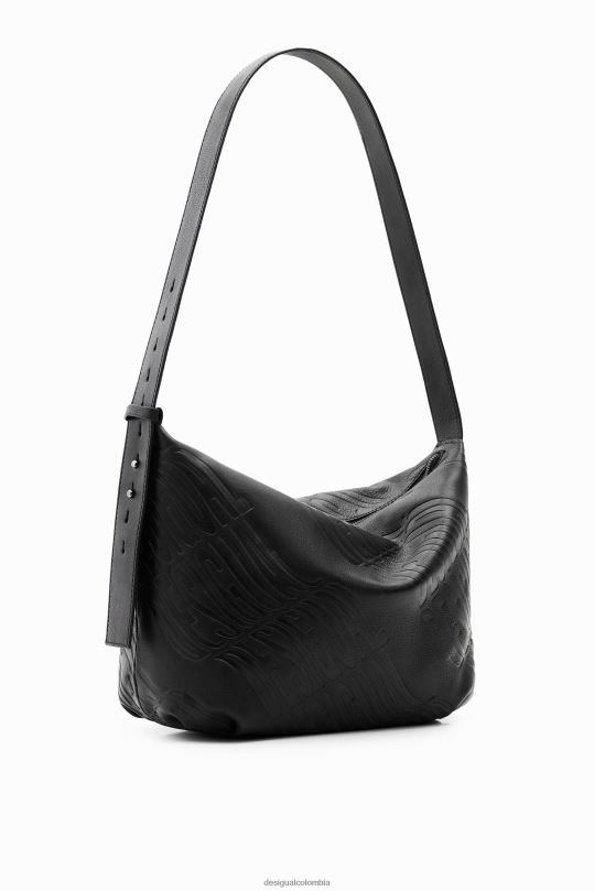 Desigual zapatos Colombia - accesorio 4802L764 mujer Desigual bolso grande de piel con logo