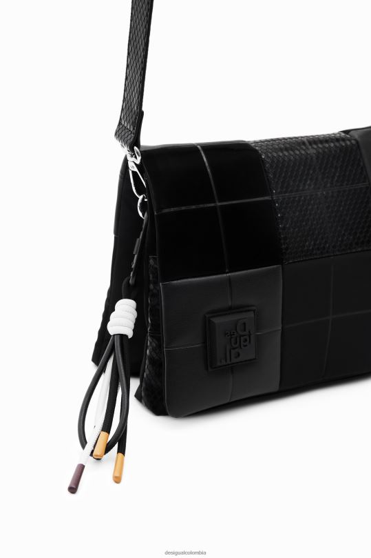 Desigual zapatos Colombia - accesorio 4802L1185 mujer Desigual bandolera mediana con patchwork