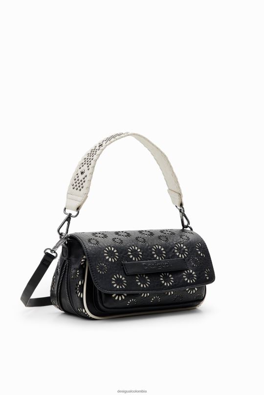 accesorio 4802L1189 mujer Desigual bolso crossbody mediano troquelado - Desigual Colombia rebajas