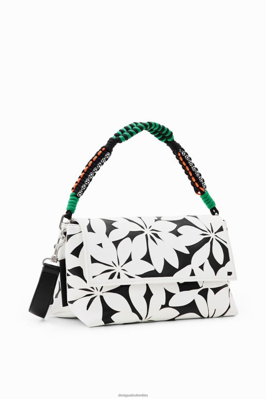 accesorio 4802L1196 mujer Desigual bolso crossbody mediano con flores - Desigual Colombia Medellín
