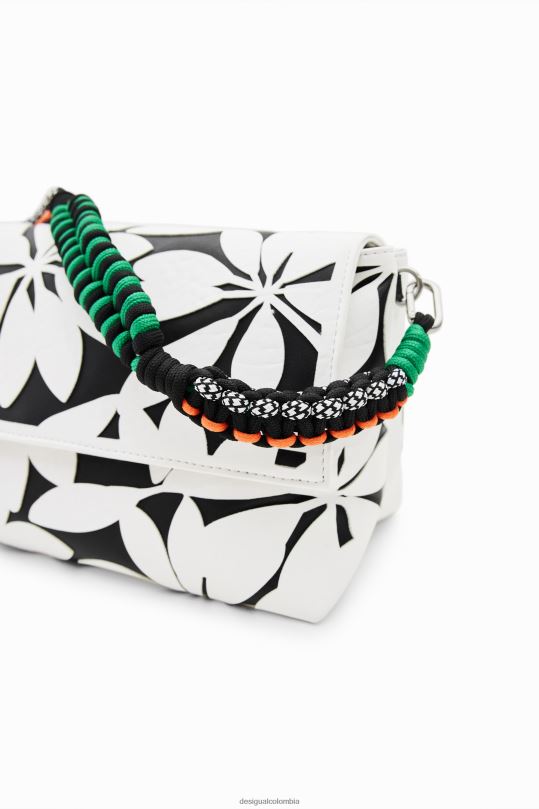 accesorio 4802L1196 mujer Desigual bolso crossbody mediano con flores - Desigual Colombia Medellín