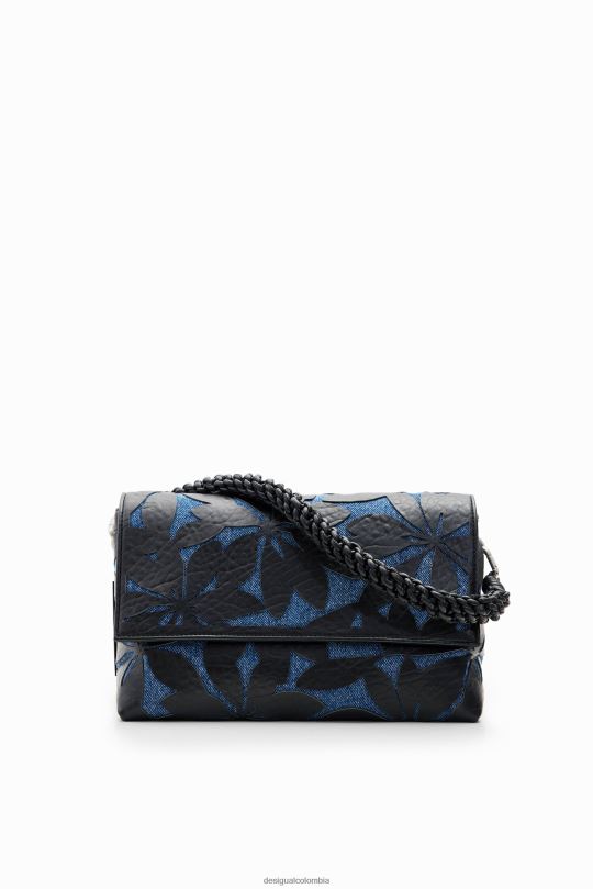 Desigual Colombia bolsos - accesorio 4802L1266 mujer Desigual bandolera mediana con flores troqueladas