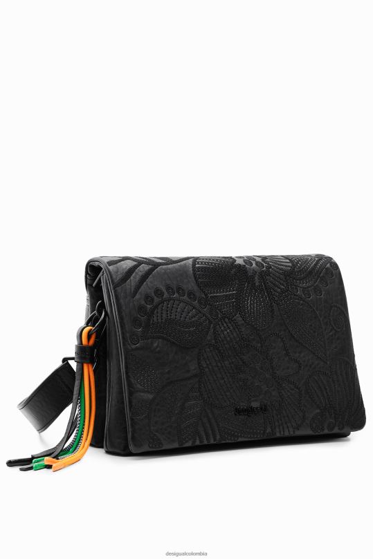 Desigual Colombia bolsos - accesorio 4802L1296 mujer Desigual bolso bandolera mediano con flores bordadas