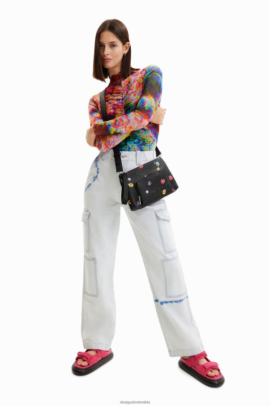 blusas Desigual bogota - accesorio 4802L1312 mujer Desigual bandolera pequeña con flores