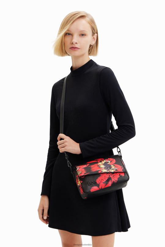 accesorio 4802L1319 mujer Desigual bandolera pequeña con flores - Desigual sale damen